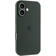 Чехол Silicone Case Full Camera Protective (AA) для Apple iPhone 16 Plus (6.7") – Зеленый