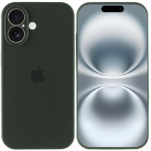 Чехол Silicone Case Full Camera Protective (AA) для Apple iPhone 16 Plus (6.7") – Зеленый