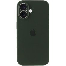 Чехол Silicone Case Full Camera Protective (AA) для Apple iPhone 16 Plus (6.7") – Зеленый