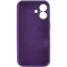 Чехол Silicone Case Full Camera Protective (AA) для Apple iPhone 16 Plus (6.7") – Фиолетовый
