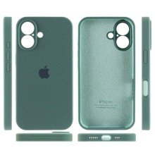 Чехол Silicone Case Full Camera Protective (AA) для Apple iPhone 16 Plus (6.7") – Зеленый