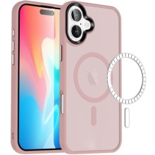 TPU+PC чехол Metal Buttons with MagSafe Colorful для Apple iPhone 16 Plus (6.7") – Розовый