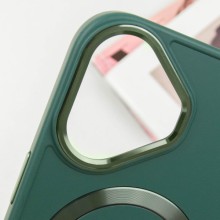 TPU чехол Bonbon Metal Style with MagSafe для Apple iPhone 16 Plus (6.7") – Зеленый