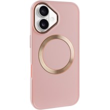 TPU чехол Bonbon Metal Style with MagSafe для Apple iPhone 16 Plus (6.7") – Розовый