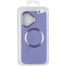 TPU чехол Bonbon Metal Style with MagSafe для Apple iPhone 16 Plus (6.7") – Сиреневый