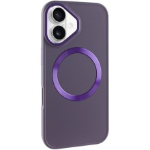 TPU чехол Bonbon Metal Style with MagSafe для Apple iPhone 16 Plus (6.7") – Фиолетовый