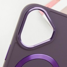 TPU чехол Bonbon Metal Style with MagSafe для Apple iPhone 16 Plus (6.7") – Фиолетовый
