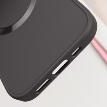 TPU чехол Bonbon Metal Style with MagSafe для Apple iPhone 16 Plus (6.7") – Черный