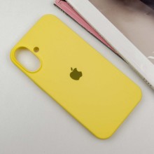 Чехол Silicone Case Full Protective (AA) для Apple iPhone 16 Plus (6.7") – Желтый
