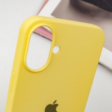 Чехол Silicone Case Full Protective (AA) для Apple iPhone 16 Plus (6.7") – Желтый