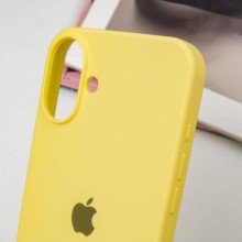 Чехол Silicone Case Full Protective (AA) для Apple iPhone 16 Plus (6.7") – Желтый
