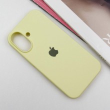 Чехол Silicone Case Full Protective (AA) для Apple iPhone 16 Plus (6.7") – Желтый
