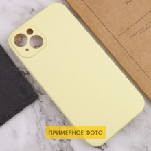 Чохол Silicone Case Full Protective (AA) NO LOGO для Apple iPhone 16 Plus (6.7") – Жовтий