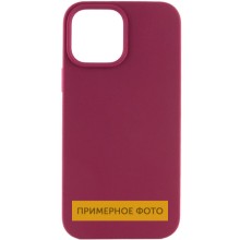 Чохол Silicone Case Full Protective (AA) NO LOGO для Apple iPhone 16 Plus (6.7") – Бордовий