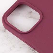 Чехол Silicone Case Full Protective (AA) для Apple iPhone 16 Plus (6.7") – Бордовый