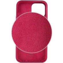 Чехол Silicone Case Full Protective (AA) для Apple iPhone 16 Plus (6.7") – Бордовый
