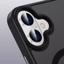 TPU+PC чехол Metal Buttons with MagSafe Colorful для Apple iPhone 16 Plus (6.7") – Черный