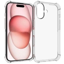 TPU чехол GETMAN Ease logo усиленные углы для Apple iPhone 16 Plus (6.7") – Прозрачный