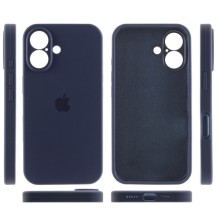 Чехол Silicone Case Full Camera Protective (AA) для Apple iPhone 16 Plus (6.7") – Темно-синий