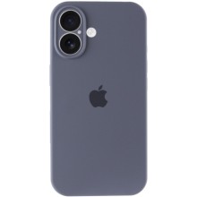 Чехол Silicone Case Full Camera Protective (AA) для Apple iPhone 16 Plus (6.7") – Серый
