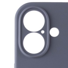 Чехол Silicone Case Full Camera Protective (AA) для Apple iPhone 16 Plus (6.7") – Серый