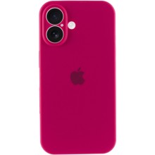 Чехол Silicone Case Full Camera Protective (AA) для Apple iPhone 16 Plus (6.7") – Красный