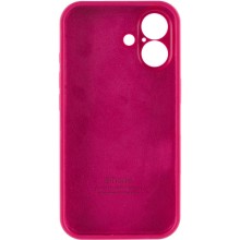 Чехол Silicone Case Full Camera Protective (AA) для Apple iPhone 16 Plus (6.7") – Красный