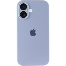 Чехол Silicone Case Full Camera Protective (AA) для Apple iPhone 16 Plus (6.7") – Голубой