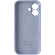 Чехол Silicone Case Full Camera Protective (AA) для Apple iPhone 16 Plus (6.7") – Голубой
