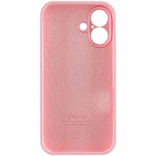 Чехол Silicone Case Full Camera Protective (AA) для Apple iPhone 16 Plus (6.7") – Розовый