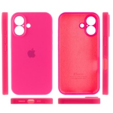Чехол Silicone Case Full Camera Protective (AA) для Apple iPhone 16 Plus (6.7") – Розовый