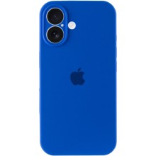 Чехол Silicone Case Full Camera Protective (AA) для Apple iPhone 16 Plus (6.7") – Синий