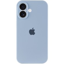 Чехол Silicone Case Full Camera Protective (AA) для Apple iPhone 16 Plus (6.7") – Голубой