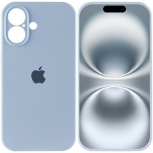 Чехол Silicone Case Full Camera Protective (AA) для Apple iPhone 16 Plus (6.7") – Голубой