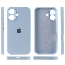 Чехол Silicone Case Full Camera Protective (AA) для Apple iPhone 16 Plus (6.7") – Голубой