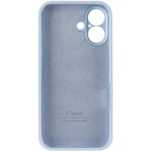 Чехол Silicone Case Full Camera Protective (AA) для Apple iPhone 16 Plus (6.7") – Голубой