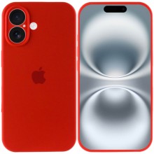 Чехол Silicone Case Full Camera Protective (AA) для Apple iPhone 16 Plus (6.7") – Красный