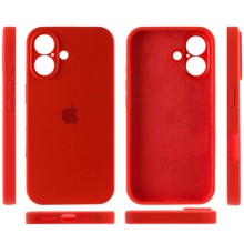 Чехол Silicone Case Full Camera Protective (AA) для Apple iPhone 16 Plus (6.7") – Красный