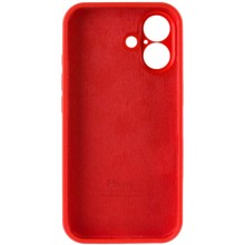 Чехол Silicone Case Full Camera Protective (AA) для Apple iPhone 16 Plus (6.7") – Красный