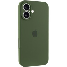Чехол Silicone Case Full Camera Protective (AA) для Apple iPhone 16 Plus (6.7") – Зеленый
