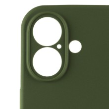 Чехол Silicone Case Full Camera Protective (AA) для Apple iPhone 16 Plus (6.7") – Зеленый