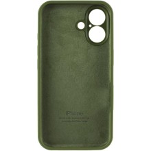 Чехол Silicone Case Full Camera Protective (AA) для Apple iPhone 16 Plus (6.7") – Зеленый
