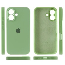 Чехол Silicone Case Full Camera Protective (AA) для Apple iPhone 16 Plus (6.7") – Мятный
