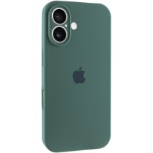 Чехол Silicone Case Full Camera Protective (AA) для Apple iPhone 16 Plus (6.7") – Зеленый