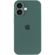 Чехол Silicone Case Full Camera Protective (AA) для Apple iPhone 16 Plus (6.7") – Зеленый