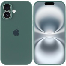 Чехол Silicone Case Full Camera Protective (AA) для Apple iPhone 16 Plus (6.7") – Зеленый