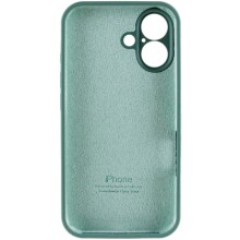 Чехол Silicone Case Full Camera Protective (AA) для Apple iPhone 16 Plus (6.7") – Зеленый