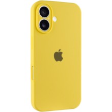 Чехол Silicone Case Full Camera Protective (AA) для Apple iPhone 16 Plus (6.7") – Желтый