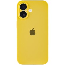 Чехол Silicone Case Full Camera Protective (AA) для Apple iPhone 16 Plus (6.7") – Желтый