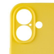 Чехол Silicone Case Full Camera Protective (AA) для Apple iPhone 16 Plus (6.7") – Желтый